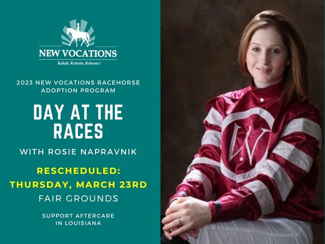 New Vocations Day at the Races at Fair Grounds Postponed