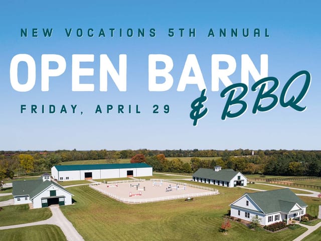 New Vocations’ Open Barn & BBQ Returns April 29