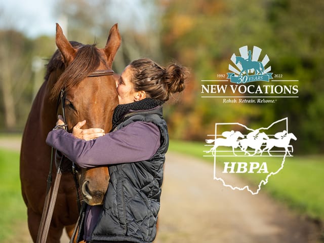 Ohio HBPA Donates $75,000 to Support New Vocations’ Aftercare Efforts